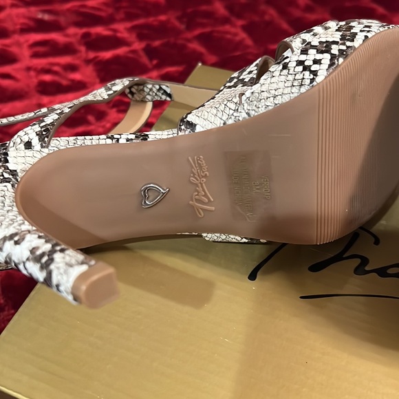 Thalia Sodi Verrda platform sling back Snake Skin pattern Sandals Sz 8M … - Picture 6 of 12
